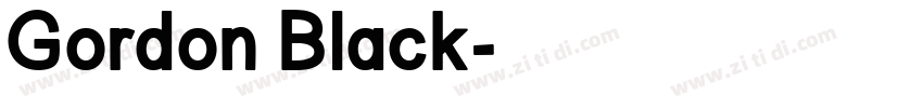 Gordon Black字体转换
